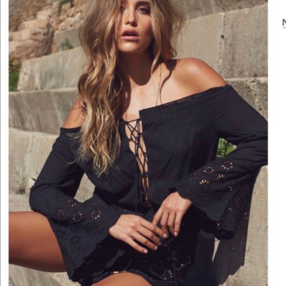 Winston White Serena Black Festival Romper